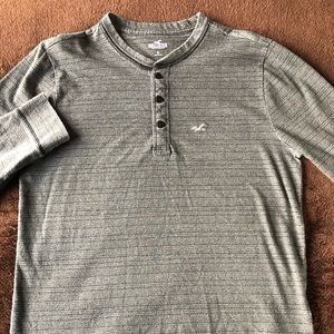 Men’s Hollister Long Sleeve Henley T- shirt